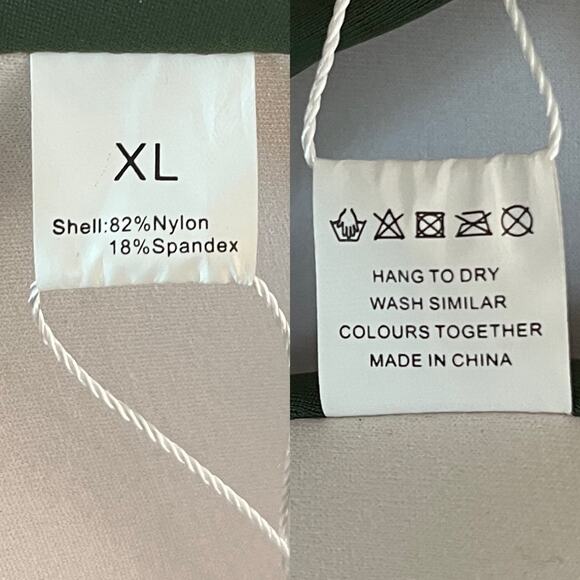 Balasami Bikini Top Retro Olive Green XL Lightly Padded New - Picture 7 of 14